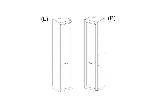 Шкаф «Оливия» 1DT P