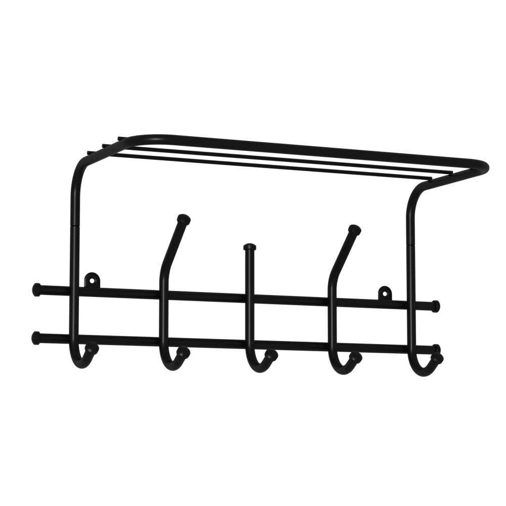 Вешалка с полкой «Эра 5» Черный